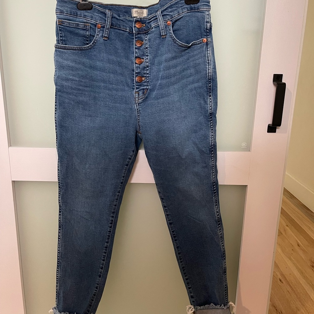 Madewell size 32 high rise skinny jeans button fly